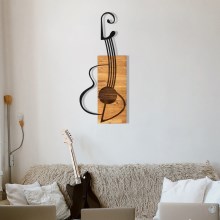 Fali dekoráció 39x93 cm gitár