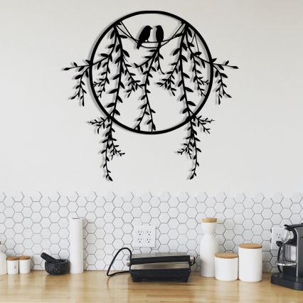 Fali dekoráció 45x44 cm fém ágakból