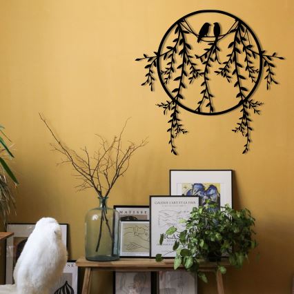 Fali dekoráció 45x44 cm fém ágakból