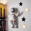 Fali dekoráció 47x35 cm astronaut ezüst