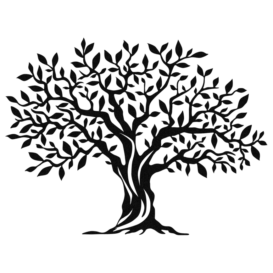 Fali dekoráció 69x52 cm fa fém