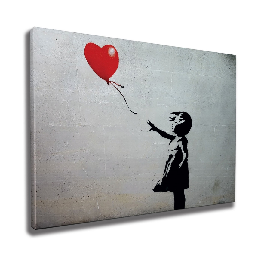 Fali festmény vásznon 50x70 cm fekete/szürke