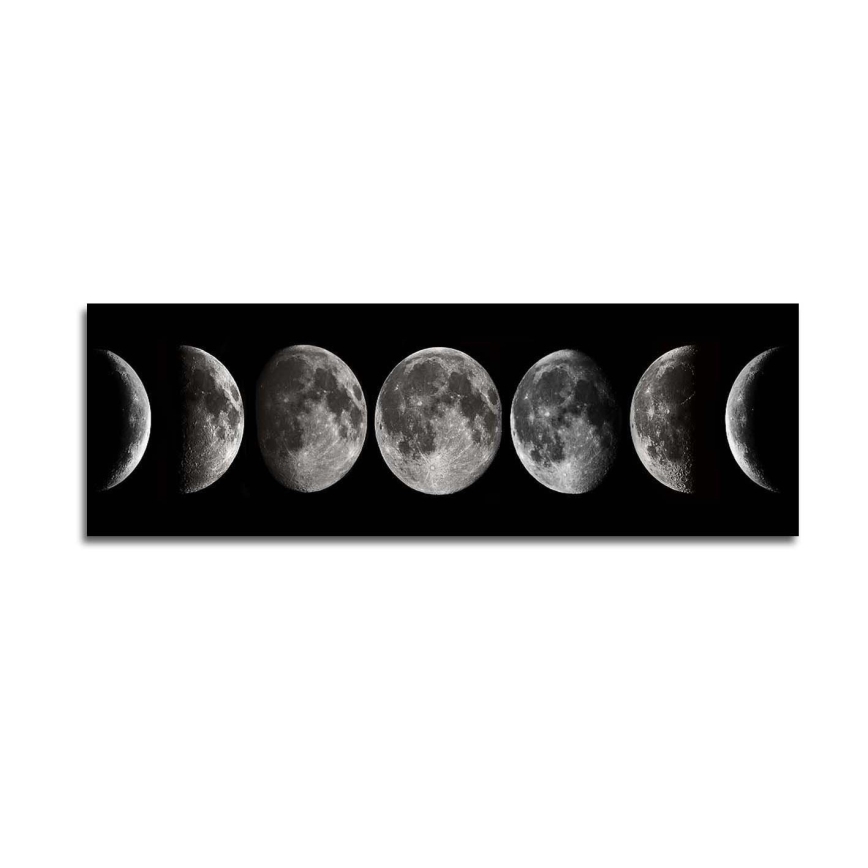 Fali festmény vászonon 50x120 cm holdfázisok