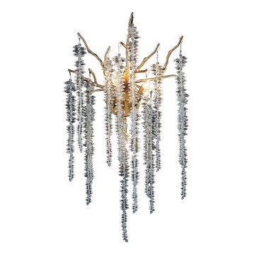 Fali kristály lámpa 3xG9/40W/230V Rózsaarany