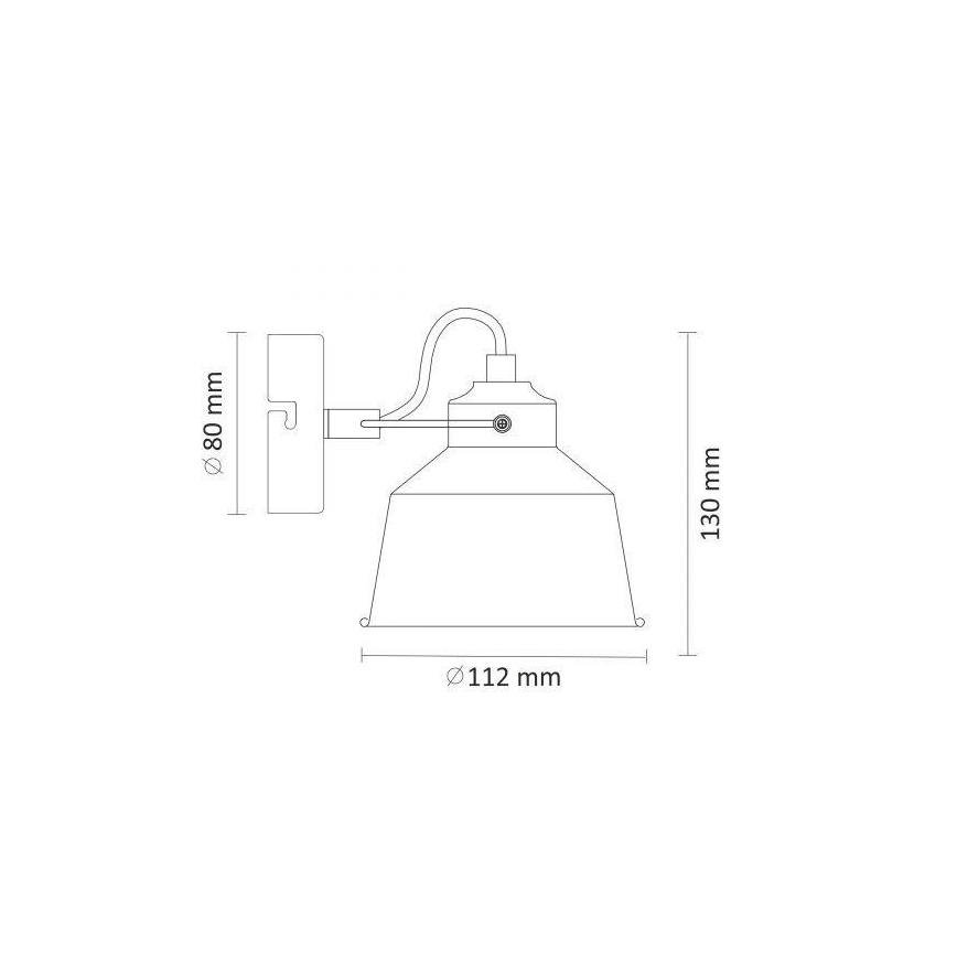 Fali lámpa 1xE14/8W/230V