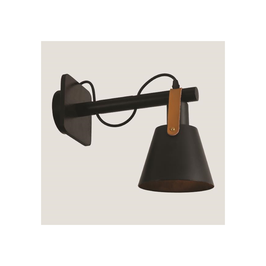 Fali lámpa 1xE27/40W/230V fekete