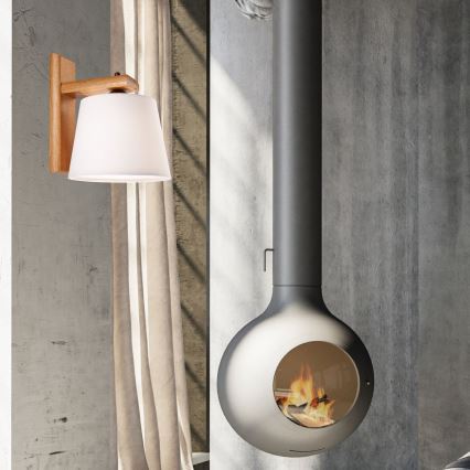 Fali lámpa 1xE27/60W/230V tölgy