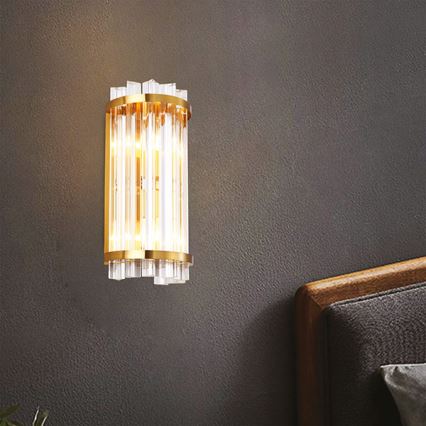 Fali lámpa 2xE14/7W/230V arany