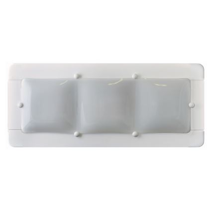 Fali lámpa 3xE27/20W/230V fehér/bükkfa