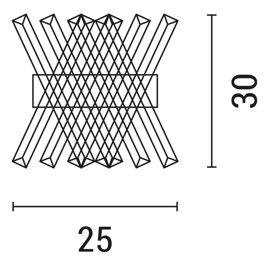 Fali lámpa 4XG9/4W/230V arany