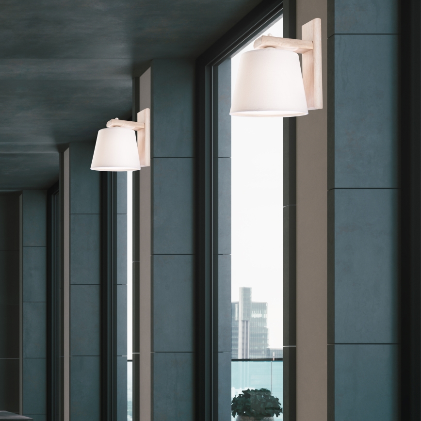 Fali lámpa AIDA 1xE27/60W/230V tölgy