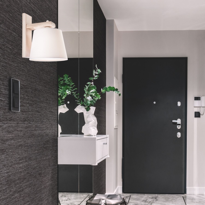 Fali lámpa AIDA 1xE27/60W/230V tölgy