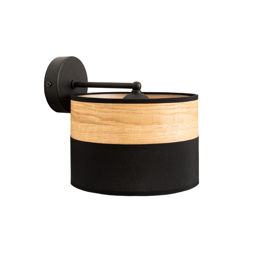 Fali lámpa ALBA 1xE27/15W/230V fekete/barna