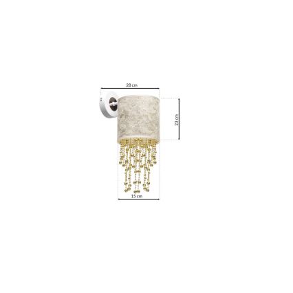 Fali lámpa ALMERIA 1xE27/60W/230V