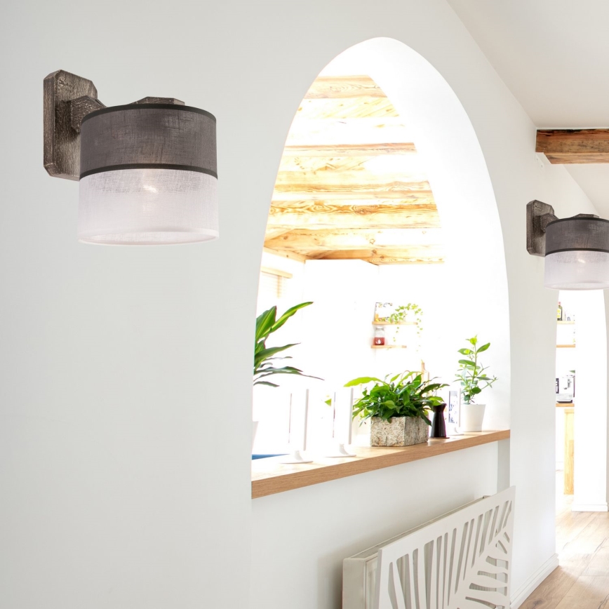 Fali lámpa ANDREA 1xE27/60W/230V bükk