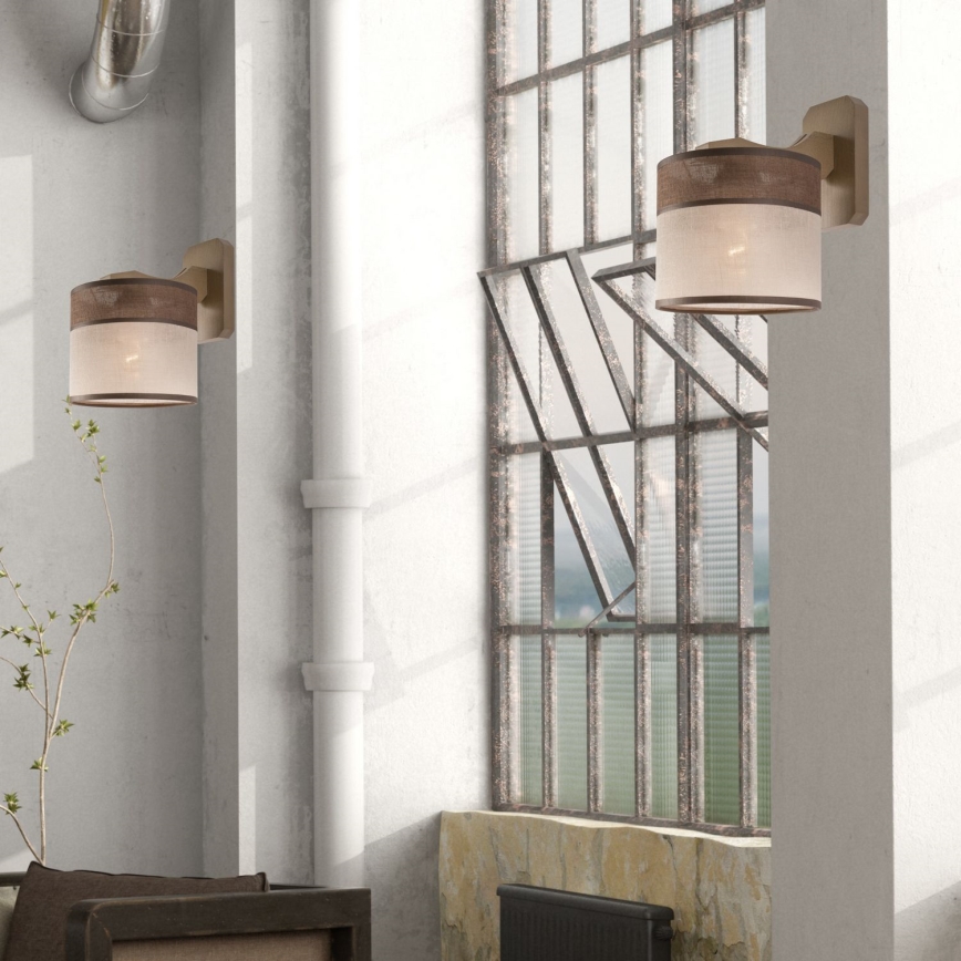 Fali lámpa ANDREA 1xE27/60W/230V bükk