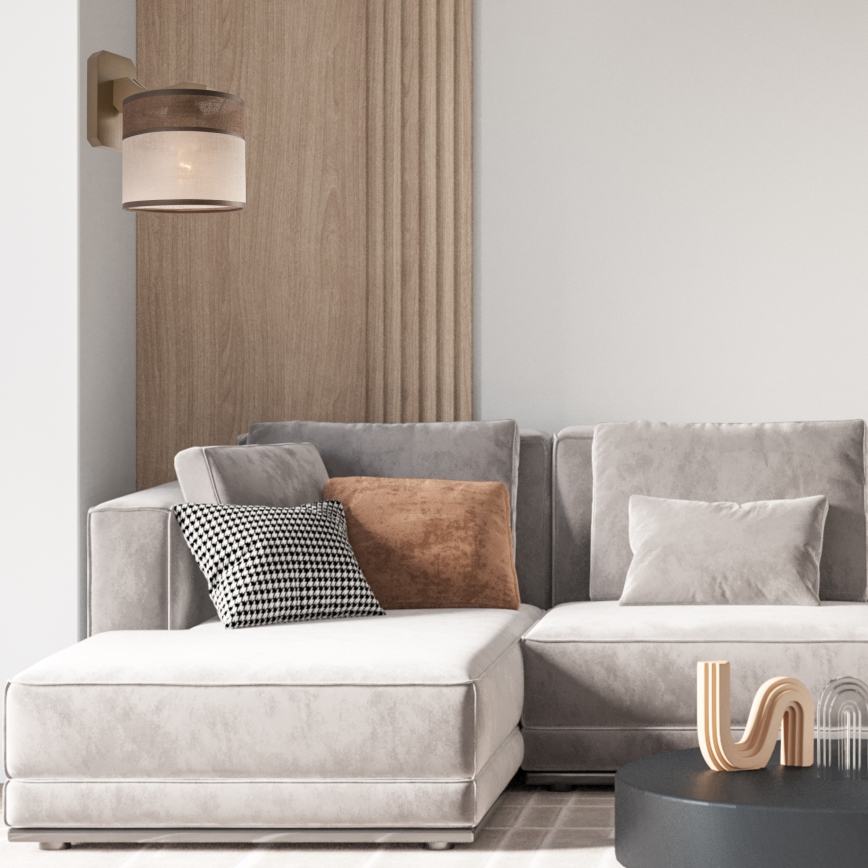 Fali lámpa ANDREA 1xE27/60W/230V bükk