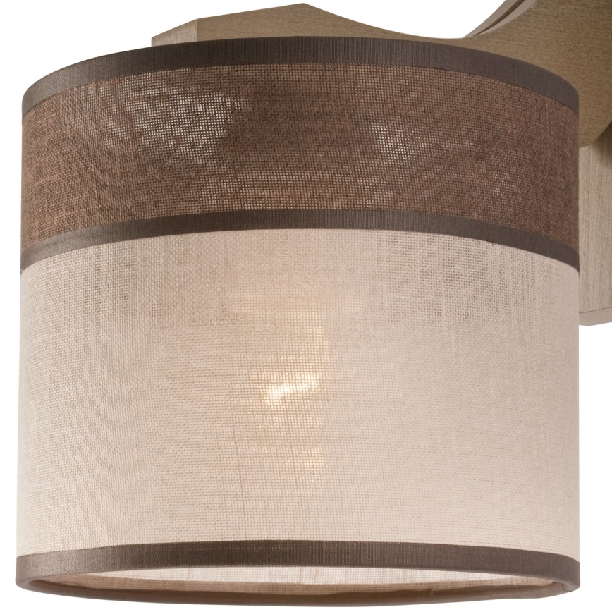 Fali lámpa ANDREA 1xE27/60W/230V bükk