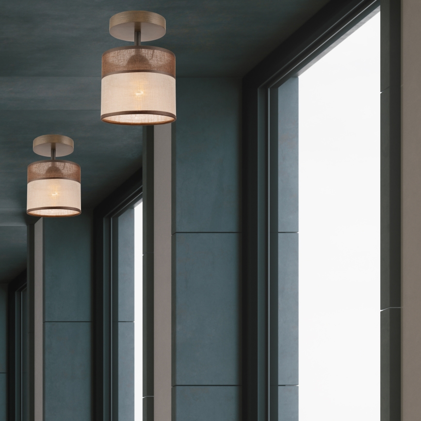 Fali csillár ANDREA 1xE27/60W/230V bükk