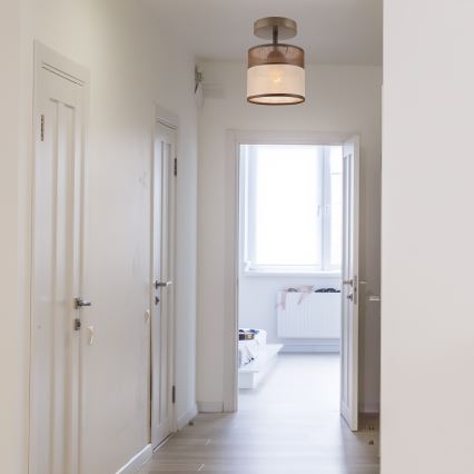 Fali csillár ANDREA 1xE27/60W/230V bükk