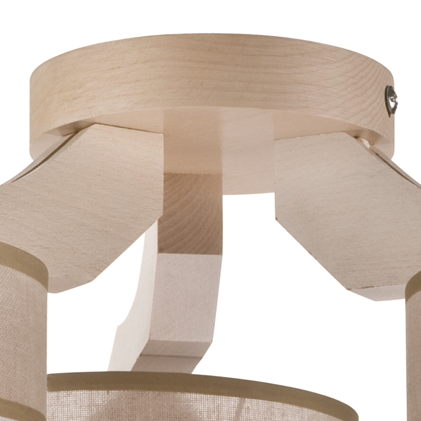 Fali csillár ANDREA 3xE27/60W/230V bükk