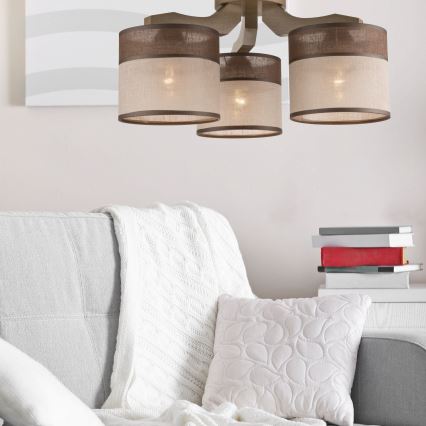 Fali csillár ANDREA 3xE27/60W/230V bükk