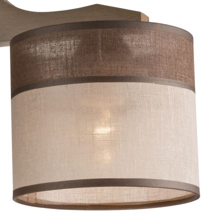 Fali csillár ANDREA 3xE27/60W/230V bükk