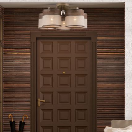 Fali csillár ANDREA 5xE27/60W/230V bükk