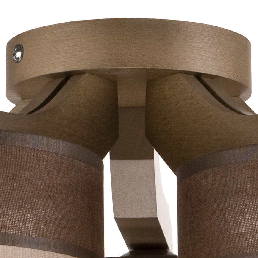 Fali csillár ANDREA 5xE27/60W/230V bükk