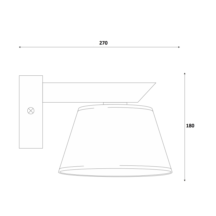 Fali lámpa ANTONIO 1xE14/40W/230V bükk