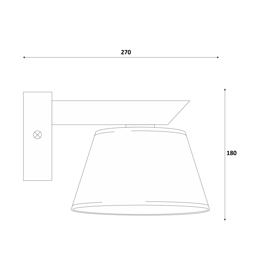 Fali lámpa ANTONIO 1xE14/40W/230V bükk