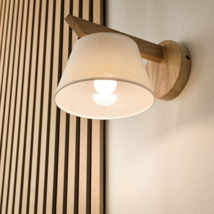 Fali lámpa ANTONIO 1xE14/40W/230V tölgy