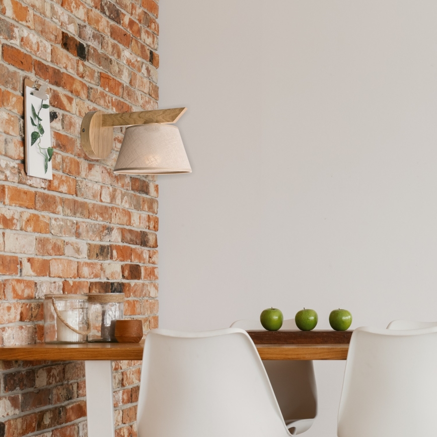 Fali lámpa ANTONIO 1xE14/40W/230V tölgy