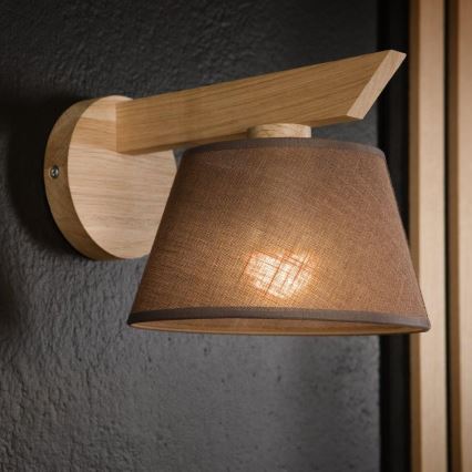 Fali lámpa ANTONIO 1xE14/40W/230V tölgy