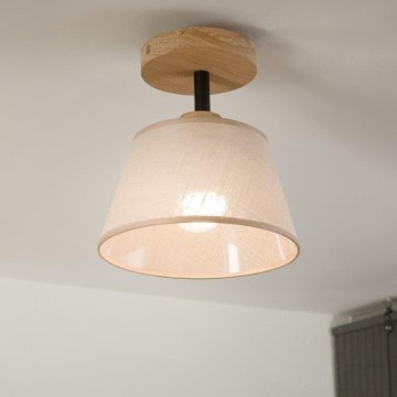 Fali lámpa ANTONIO 1xE14/60W/230V bézs/dió