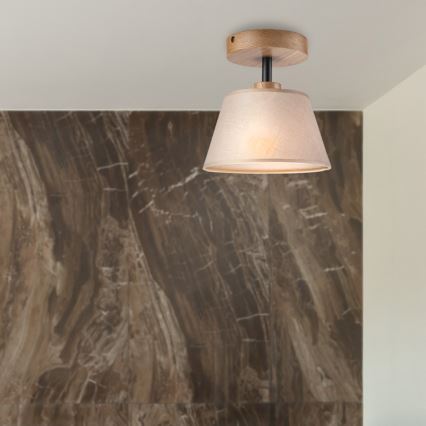 Fali lámpa ANTONIO 1xE14/60W/230V bézs/dió