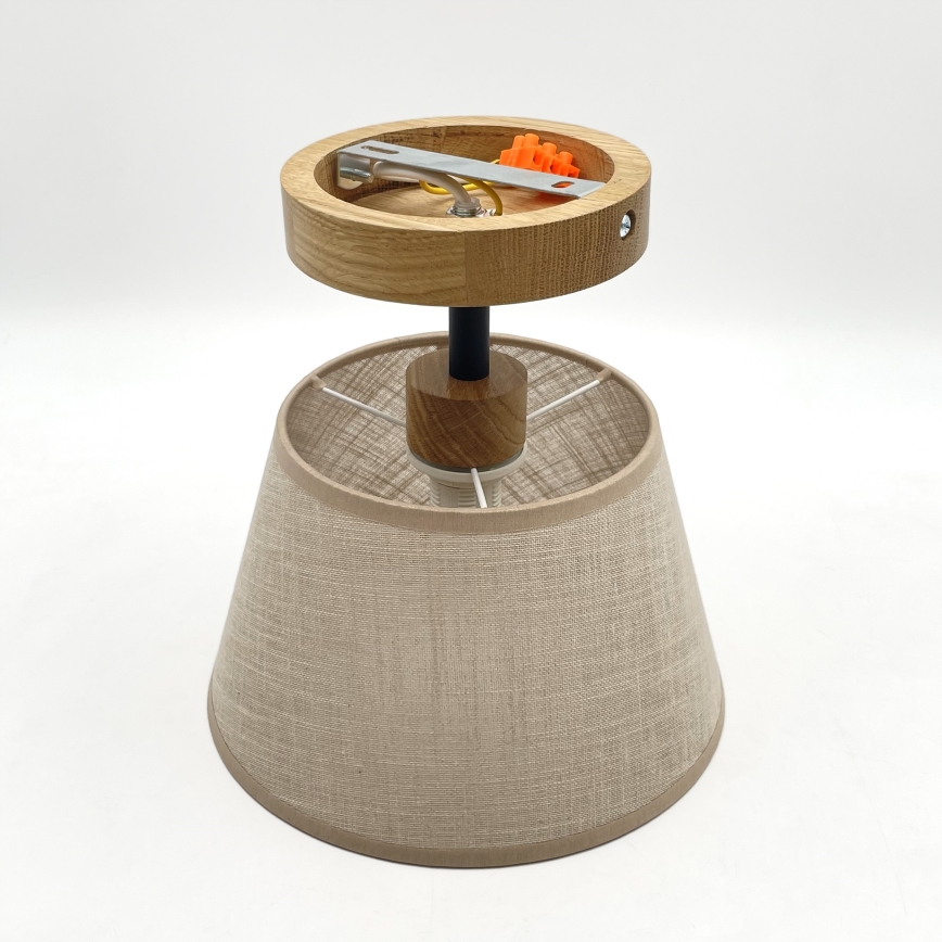 Fali lámpa ANTONIO 1xE14/60W/230V bézs/dió