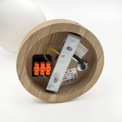 Fali lámpa ANTONIO 1xG9/5W/230V tölgy/fehér