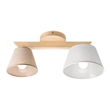 Fali lámpa ANTONIO 2xE14/40W/230V bükk