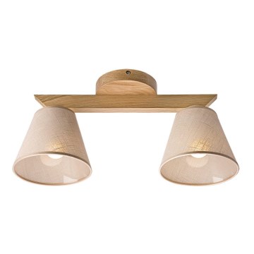 Fali lámpa ANTONIO 2xE14/40W/230V tölgy