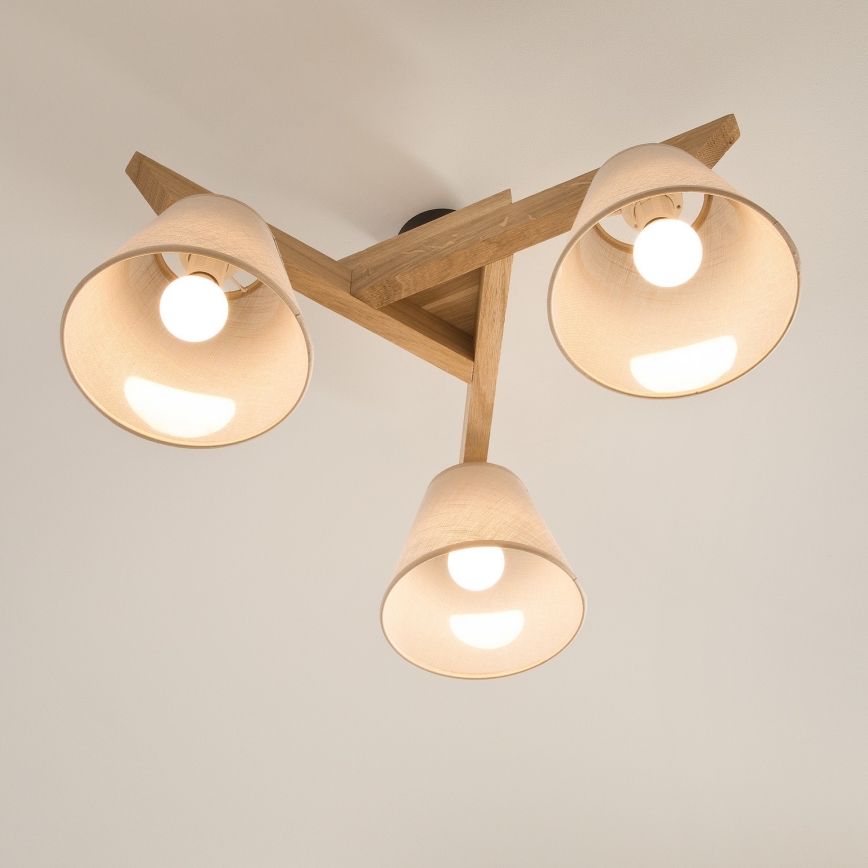 Fali lámpa ANTONIO 3xE14/40W/230V tölgy