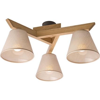 Fali lámpa ANTONIO 3xE14/40W/230V tölgy