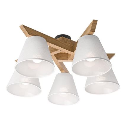 Fali lámpa ANTONIO 5xE14/40W/230V tölgy