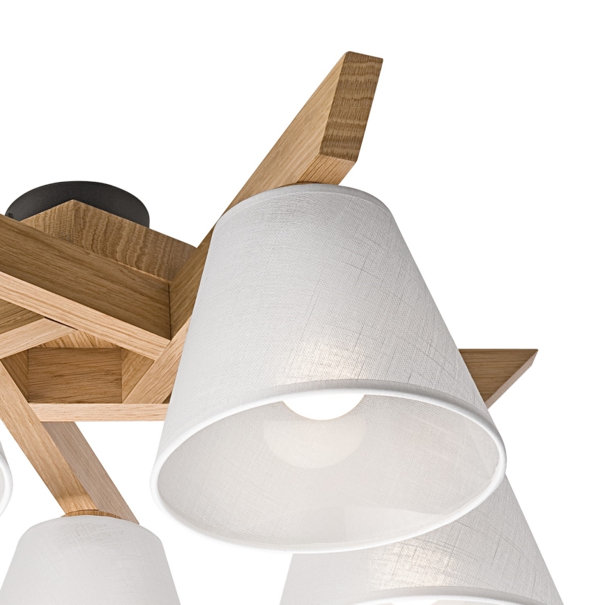 Fali lámpa ANTONIO 5xE14/40W/230V tölgy