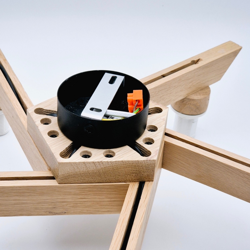 Fali lámpa ANTONIO 5xE14/40W/230V tölgy