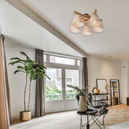 Fali lámpa ANTONIO 5xE14/40W/230V tölgy