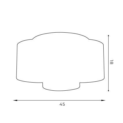 Fali lámpa ARDEN 3xE27/60W/230V fekete/arany