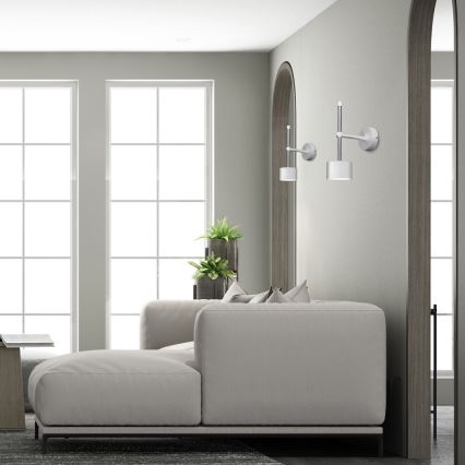 Fali lámpa ARENA 1xGX53/11W/230V fehér/fényezett króm