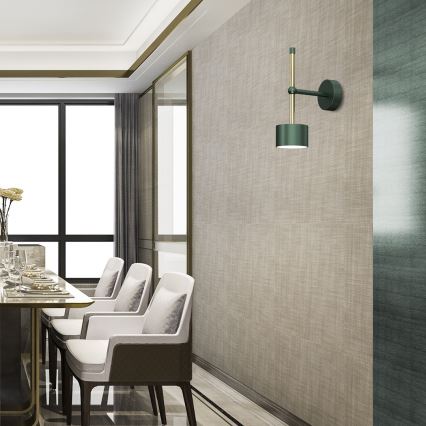 Fali lámpa ARENA 1xGX53/11W/230V zöld/arany