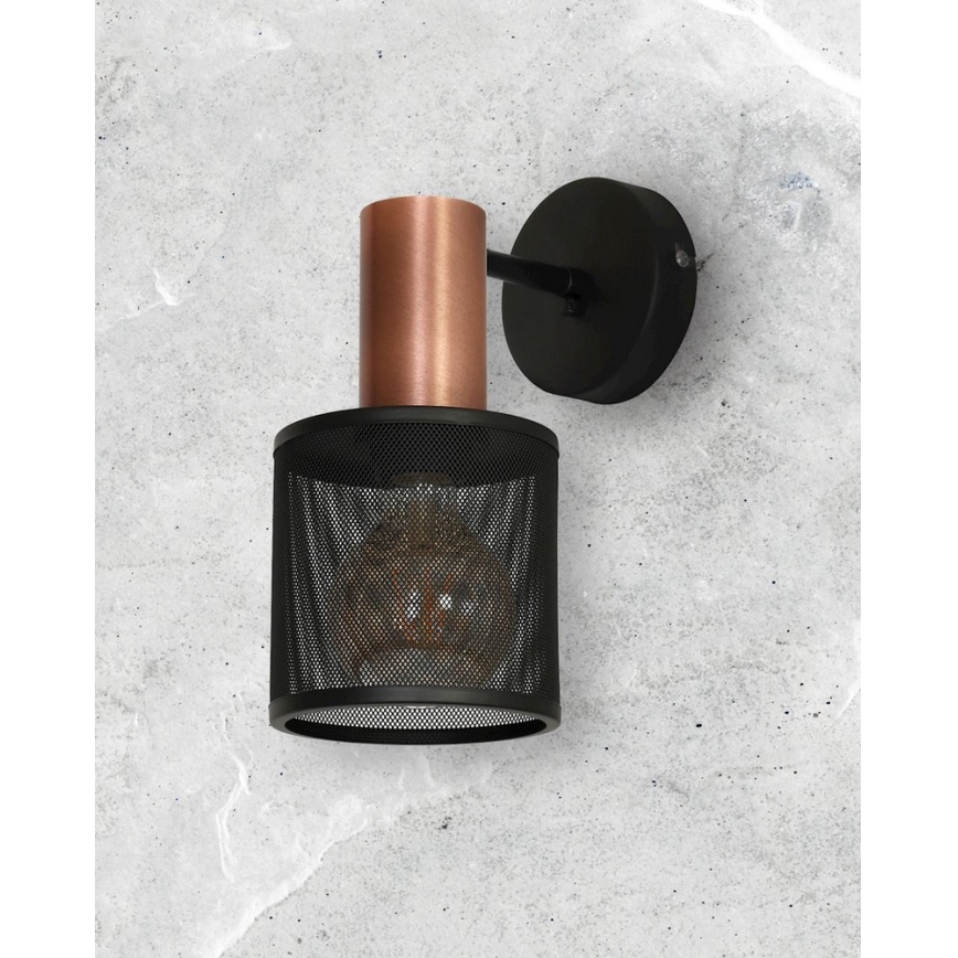Fali lámpa ARES BLACK 1xE27/60W/230V